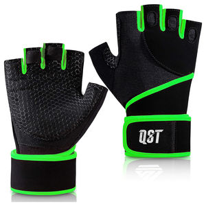 Gants d'haltérophilie demi-doigts personnalisés unisexes avec coussinets en gel Service OEM en cuir pour l'entraînement en salle de sport et le fitness - Product Image 5