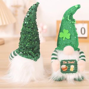Decorazione da Tavolo per San Patrizio, Gnomo Elfo in Peluche da 11 Pollici, Ornamenti Luminosi Irish Tomte per la Casa - Product Image 2