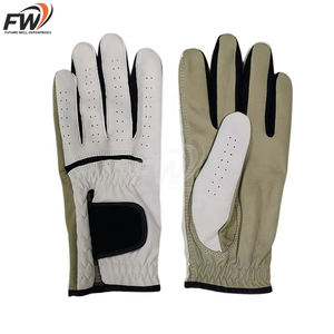 Gants de golf en cuir Cabretta d'Indonésie en gros, logo personnalisé OEM, doux, pleine couleur, pour hommes gauchers - Product Image 6
