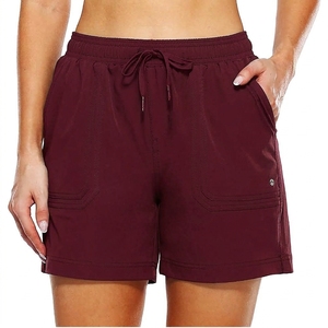 Shorts de sport pour femmes à séchage rapide, 4 poches, cordon de serrage, respirants, pour la course à pied, l'entraînement, la gym, les exercices athlétiques - Product Image 5