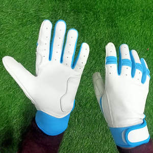 Gants de frappe de baseball professionnels NOVERA INDUSTRIES de qualité supérieure, couleur/taille/logo personnalisés - Cuir véritable avec fermeture auto-agrippante - Product Image 6