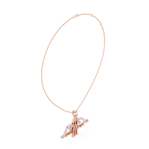 Collier pendentif en or blanc 14 carats avec diamant, bijou religieux vintage, cadeau pour femme, nouveau diamant cultivé - Product Image 4