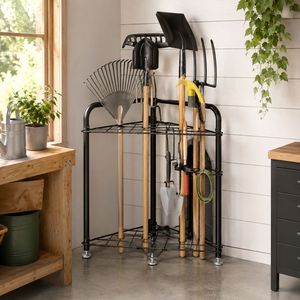 Organisateur d'outils <span class=keywords><strong>de</strong></span> jardin en métal en gros, étagère d'angle triangulaire en acier pour <span class=keywords><strong>garage</strong></span>, abri <span class=keywords><strong>de</strong></span> jardin, <span class=keywords><strong>rangement</strong></span> extérieur <span class=keywords><strong>gain</strong></span> <span class=keywords><strong>de</strong></span> <span class=keywords><strong>place</strong></span> - Product Image 1