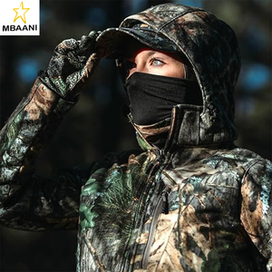 Outerwear Women's Hunting <b>Jacket</b> | Mild Climate, Windproof <b>Sherpa</b>-<b>Lined</b> Coat with Removable Hood & DWR Finish - Product Image 2