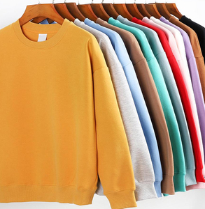 Sweat-shirt épais uni à épaules tombantes pour homme – Vêtement de mode couleur unie – Pulls pour homme en promotion - Product Image 3
