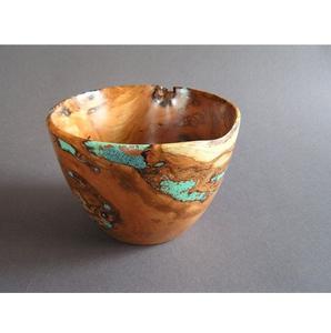 Tazón Artesanal de Resina Epoxi y Madera con Superficie Pulida Lisa, Libre de BPA, para Servir Frutas, Aperitivos, Ensaladas, Decoración del Hogar - Product Image 1