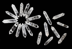 Cristal de quartz clair de qualité supérieure, double pointe polie, pour décoration et cadeaux - Product Image 2