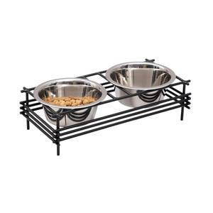 Comederos de lujo para mascotas de acero inoxidable, estación de alimentación de alta gama para mascotas, comedero elevado decorativo para perros, soporte elegante para comederos de mascotas de alta gama - Product Image 4
