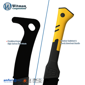 Agriculture Tool Bush Sickle Billhook <b>Brush</b> Hook SK5 blade Sharpened Edge Nylon Fiberglass and TPR Handle Mobility in Gardening - Product Image 4