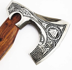 High Quality Industrial Grade Carbon Steel Blade Hatchet <b>Axe</b> <b>Wood</b> Handle Outdoor Hand Forged Camping <b>Axe</b> with Protected Cover. - Product Image 4