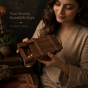 Handcrafted Wooden Secret Storage <b>Box</b> | Hidden Compartment Puzzle Jewelry Cash Keepsake Organizer | Premium Decorative Gift <b>Box</b> - Product Image 2