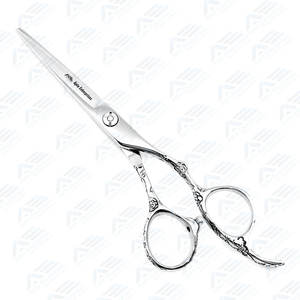 Tijeras para el cabello profesionales de 5,5 pulgadas Tijeras para cortar el cabello afiladas 440C Tijeras de peluquero con mango de rosa para Peluqueros - Product Image 5