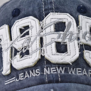 Casquette de baseball unisexe vintage 1985, imperméable, en tissu éponge Dobby brodé, effet vieilli, avec sangle réglable, pour toutes les saisons - Product Image 5