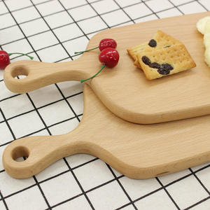 Tabla de cortar de madera maciza, tabla para picar verduras, tabla de cortar de madera, bandeja para servir, tabla para pan con asa - Product Image 4