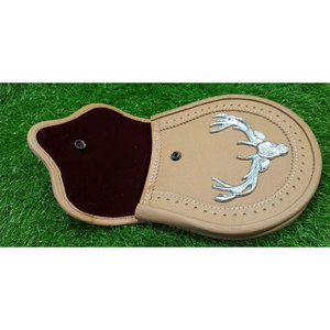 Custom Handmade Real Tan Leather <b>Brogue</b> Style Staghead Premiume Scottish <b>Kilt</b> Sporran Factory Supplies - Product Image 4