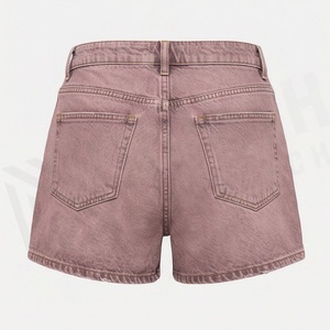 Shorts de mezclilla para mujer, personalizados, estilo desgastado, con bolsillos, de algodón, de primera calidad, informales, a la moda (1)_1 - Product Image 2