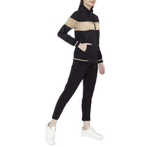 Wholesale Custom Logo 2 Piece Set Women Tracksuit Slim Fit Zip Up <b>Jacket</b> Jogging Suits Sports Wear Activewear Gym Sweatsuits - Product Image 2