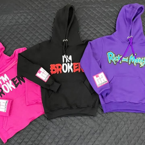 Conjunto de Sudadera con Capucha y Pantalones Deportivos para Hombre, Personalizado con Pedrería, Oversize, Corto, Lavado Ácido, con Cremallera, Desgastado y Estilo Vintage - Product Image 3