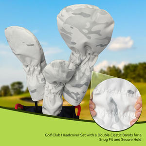 Housses de tête universelles confortables, imperméables, élastiques, personnalisées et conçues pour protéger les housses de tête de golf - Product Image 6