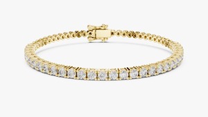 Pulsera de diamantes con diseño floral elegante, la más vendida, para mujer, joyería premium disponible a precio de exportación. - Product Image 2
