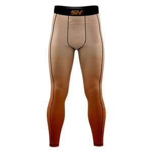 Collants de compression pour hommes de qualité supérieure, ajustement musculaire, extensibles, pour l'entraînement, prix de gros, collants de sport - Product Image 1