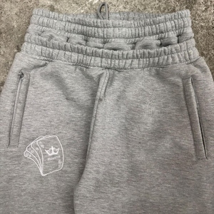 Nouveau pantalon de jogging à double taille avec motif brodé poker, pantalon ample unisexe pour hommes et femmes, style Goth Hip Hop Streetwear, pantalon de survêtement baggy - Product Image 2