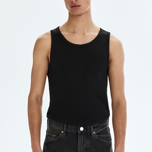 Sous-vêtements décontractés pour hommes en coton écologique à col rond, anti-humidité, côtelés et légers - Product Image 3