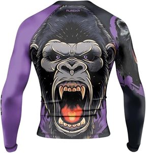 Camiseta de Compresión para Jiu Jitsu BJJ con Logotipo Personalizado, Transpirable, Unisex, para MMA, con Estampado por Transferencia de Calor, Mangas Largas - Product Image 3