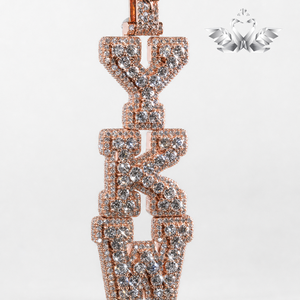 Pendentif Hip Hop de Luxe en Argent 925 avec Sertissage Griffe et Moissanite VVS de Haute Qualité, Style Cuban Link Iced Out - Product Image 2