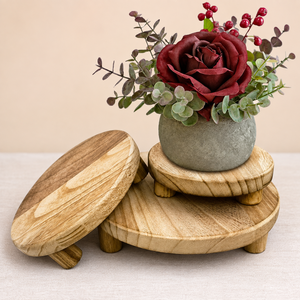 Plant Stand with Wooden Leg Modern Indoor <b>Planter</b> Holder for Living Room Balcony and Home Decoration - Product Image 6