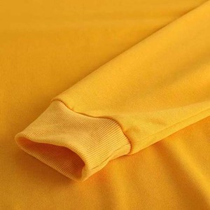Sweat-shirt à capuche en velours tricoté pour femme, couleur unie, décontracté, à manches mi-longues, imprimé sur le devant, pour l'automne et l'hiver - Product Image 6