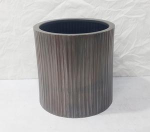 Maceta Redonda Moderna con Diseño Acanalado, Acabado Mate, Decorativa, para Interiores y Exteriores, para Hogar, Oficina, Hotel, Decoración de Jardín - Product Image 6