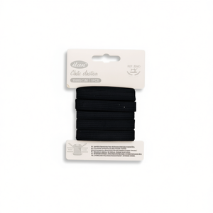Bande élastique Ilan 10 mm x 3 m noire pour la couture et l'artisanat - Product Image 2