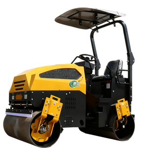 Kostenloser Versand Euro 5 EPA Hersteller 6 Tonnen Doppeltrommel-Vibrations walze mit voll hydraulischem System und Honda-Motor im Angebot - Product Image 3