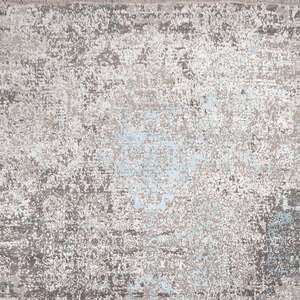 Tapis d'intérieur sur mesure en laine et soie noué à la main - Tapis moderne abstrait à poils ras pour intérieurs haut de gamme - Product Image 5