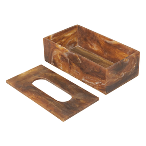 กล่องใส่กระดาษทิชชูเรซิ่นอีพ็อกซี่ กล่องใส่กระดาษทิชชูแบบสร้างสรรค์สำหรับจัดระเบียบบ้าน กล่องใส่กระดาษทิชชูตกแต่งบ้าน - Product Image 1