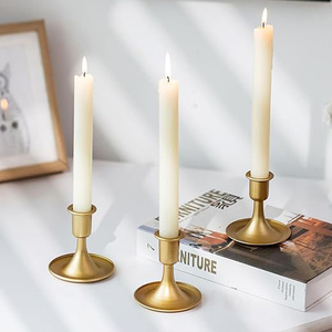 Christmas Vintage Brass <b>Candlestick</b> <b>Holder</b> Taper Candle <b>Holder</b> - Product Image 3