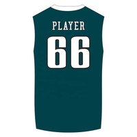 Conjunto de Camiseta de Fútbol Americano de los Eagles, Sublimada, Absorbente de Humedad, Uniforme sin Mangas, Ropa Deportiva Unisex para Adultos