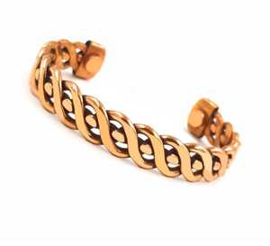 Pulsera Artesanal de Cobre Puro Magnética de Estilo Religioso Ecológica para Recuerdos de Boda y Venta al por Mayor en India - Product Image 5