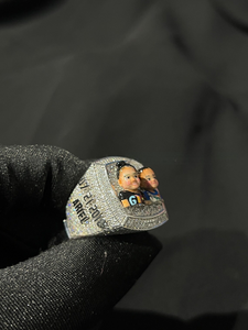 Custom Photo Ring Iced Out Moissanite Diamond Style Hip Hop Bling Silver <b>Memory</b> Portrait Picture Ring Personalized <b>Gift</b> - Product Image 2