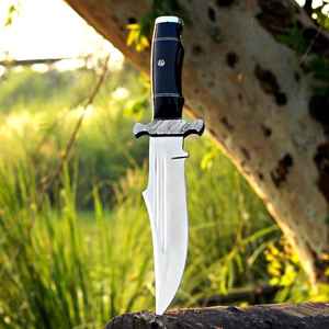 Couteau de chasse à lame fixe artisanal en acier au carbone de haute qualité, le plus vendu, idéal pour l'industrie, personnalisable OEM - Product Image 2