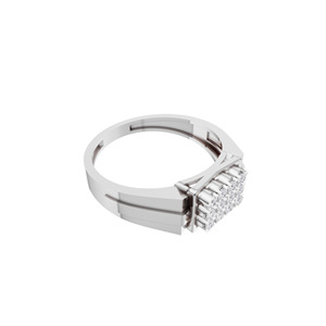Bague de fiançailles et de mariage de luxe Aarinya Imperial pour homme, en or 14 carats, diamant de laboratoire taille brillant VS1 certifié IGI, style classique - Product Image 5