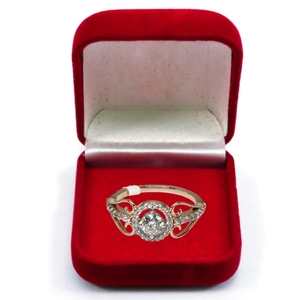 Bague de fiançailles solitaire en diamant naturel taille brillant certifié IGI, 0,86 + 0,50 carats, la plus vendue, en or jaune 14 carats plaqué rhodium - Product Image 1