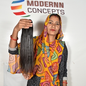 Cheveux Indiens Remy Bouclés 100% Naturels, Cheveux Indiens Bruts de Haute Qualité, Non Traités, Cuticules Alignées, Mèches Droites, Cheveux Humains - Product Image 5