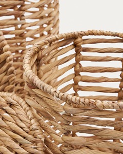 Cesta infantil hecha a mano de jacinto de agua con tapa, organizador de juguetes tejido naturalmente para guardería, venta al por mayor, proveedor sostenible - Product Image 2