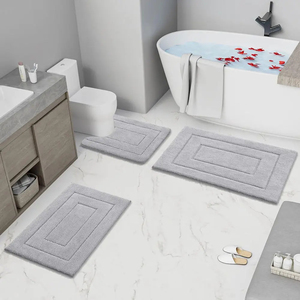 Tapis de bain antidérapant, séchage rapide, super absorbant, tapis de salle de bain fins, lavables - Product Image 1
