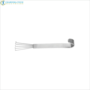 Retractor de Garra Anderson Premium CHARISMATECH, 5 Puntas Afiladas, Reutilizable, Acero Inoxidable, Cirugía Plástica y de Reconstrucción Anderson C - Product Image 2