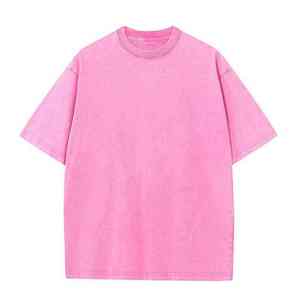 T-shirt Homme Nouvelle Collection en Coton Tricoté Délavé à l'Acide, Impression Numérique de Haute Qualité, Faible MOQ, Vente en Gros - Product Image 4