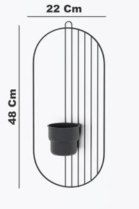 Elegante Marco de Metal Negro para Macetas con Maceta Incluida, Perfecto para Plantas de Interior, Decoración del Hogar, Dormitorio y Sala de Estar - Product Image 4