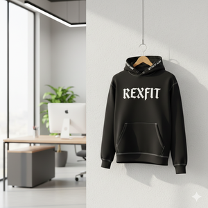 เสื้อฮู้ดซิป Rexfit Trending Fashion Factory สีน้ำตาล ลุควินเทจฟอกสี  ผ้าฟลีซ สไตล์สตรีทแวร์สำหรับผู้ชาย - Product Image 3